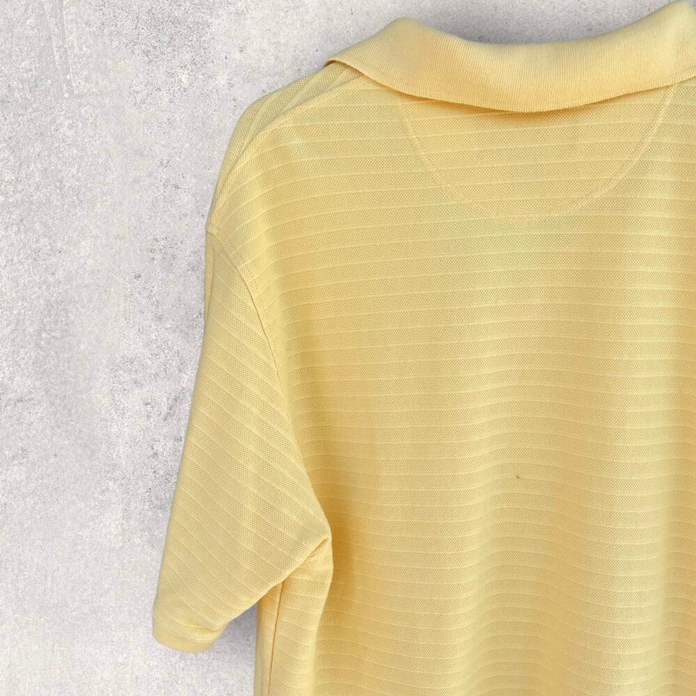 Consensus Sportswear Mens Yellow 3 Button Collared Short Sleeve Polo Size XL - Picture 7 of 8